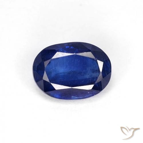1.10ct Natural Azul oscuro cianita, Ovalada, VS-SI