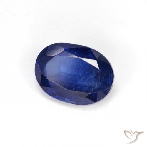 Cianita Azul oscuro natural de 1.10 ct, Ovalada, VS-SI