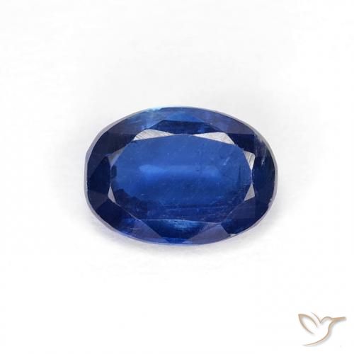 0.97ct Natural Azul marino cianita, Ovalada, VS-SI