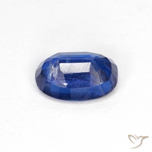 Cianita Azul marino natural de 0.97 ct, Ovalada, VS-SI