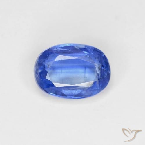 1.09ct Natural Azul marino claro cianita, Ovalada, VS-SI