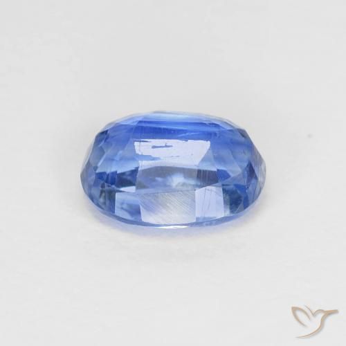 Cianita Azul marino claro natural de 1.09 ct, Ovalada, VS-SI