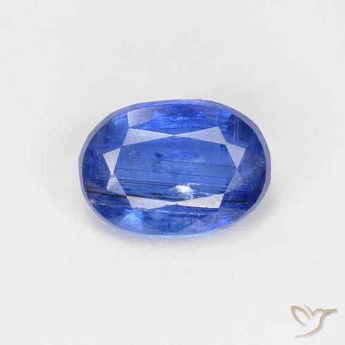 1.21ct Natural Azul oscuro cianita, Ovalada, SI