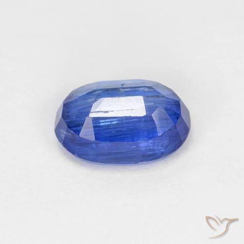 Cianita Azul oscuro natural de 1.21 ct, Ovalada, SI