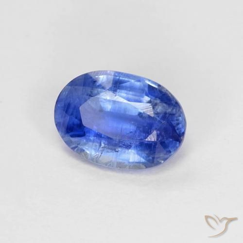 Cianita Azul azur intenso natural de 1.01 ct, Ovalada, SI