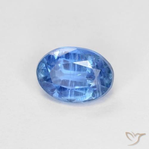 Cianita Azul medio natural de 1.09 ct, Ovalada, VS-SI