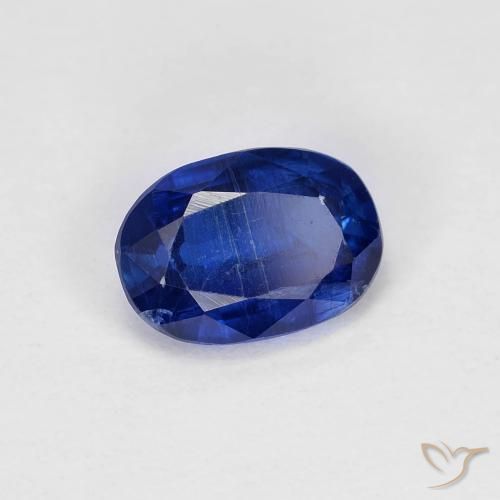 cianita Azul oscuro natural de 1.08 ct, Ovalada, VS-SI