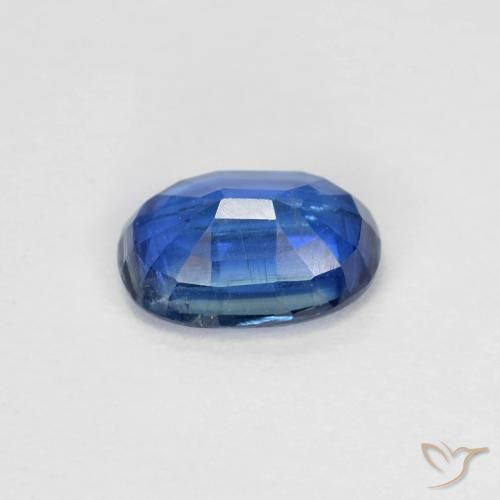 Cianita Azul marino claro natural de 0.97 ct, Ovalada, VS-SI