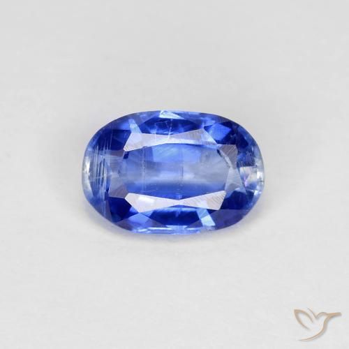 0.83ct Natural Azul real cianita, Ovalada, VS-SI