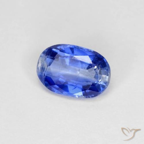 Cianita Azul real natural de 0.83 ct, Ovalada, VS-SI