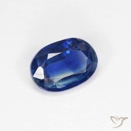 Cianita Azul oscuro natural de 0.99 ct, Ovalada, VS-SI