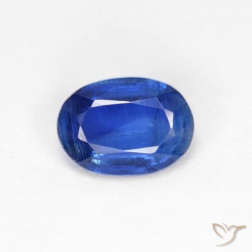 1.00ct Natural Azul oscuro cianita, Ovalada, VS-SI