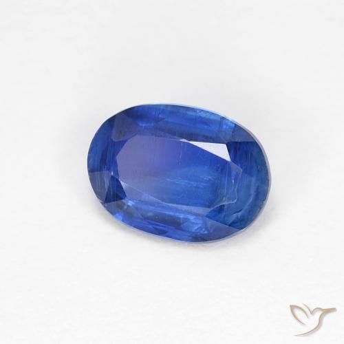 Cianita Azul oscuro natural de 1.00 ct, Ovalada, VS-SI