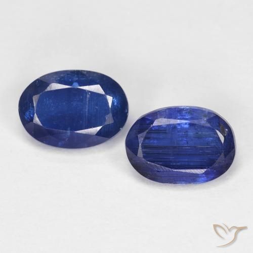 1.94ctw Natural Azul oscuro cianita, Ovalada, VS-SI