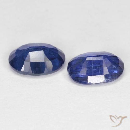 Gemas de Cianita Azul oscuro natural de 1.94 ct, Ovalada, VS-SI