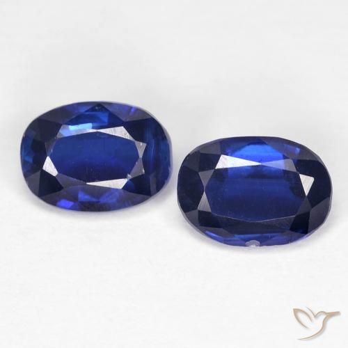 2.02ctw Natural Azul marino intenso cianita, Ovalada, VS