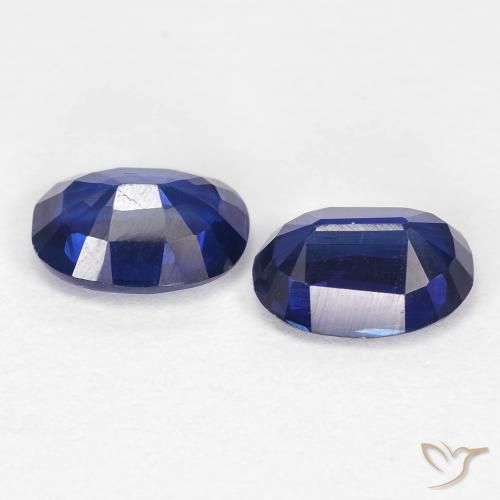Gemas de Cianita Azul marino intenso natural de 2.02 ct, Ovalada, VS