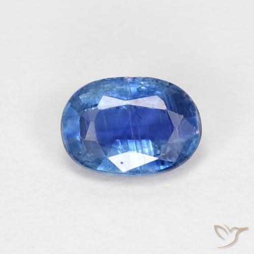0.96ct Natural Azul claro cianita, Ovalada, VS