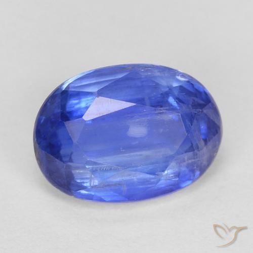 Cianita Azul azur intenso natural de 1.16 ct, Ovalada, SI