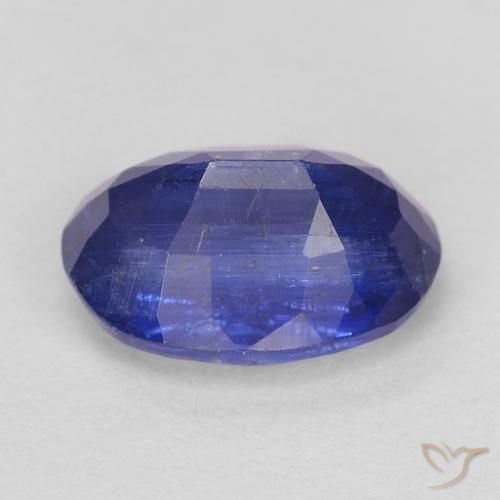 Cianita Azul marino intenso natural de 1.07 ct, Ovalada, SI
