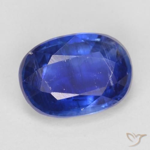 Cianita Azul marino intenso natural de 1.15 ct, Ovalada, SI