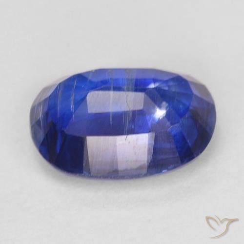 Cianita Azul marino intenso natural de 1.15 ct, Ovalada, SI