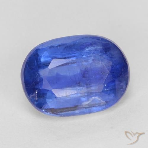 Cianita Azul oscuro natural de 1.13 ct, Ovalada, SI