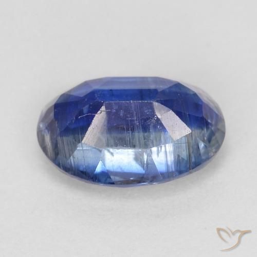 Cianita Azul marino intenso natural de 1.00 ct, Ovalada, SI