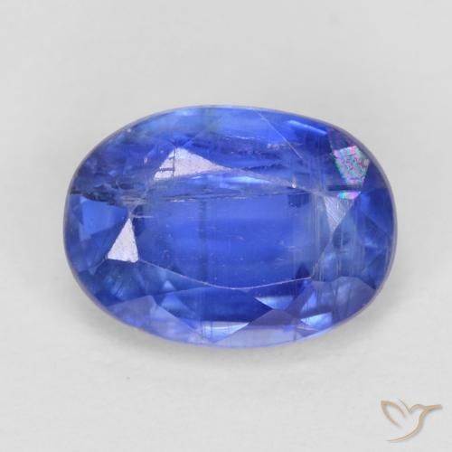 1.08ct Natural Azul azur intenso cianita, Ovalada, SI