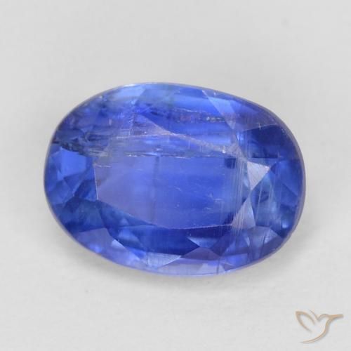 Cianita Azul azur intenso natural de 1.08 ct, Ovalada, SI