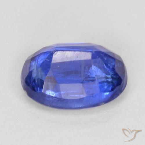 Cianita Azul azur intenso natural de 1.08 ct, Ovalada, SI