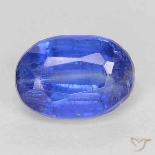 1.30ct Natural Azul azur intenso cianita, Ovalada, SI