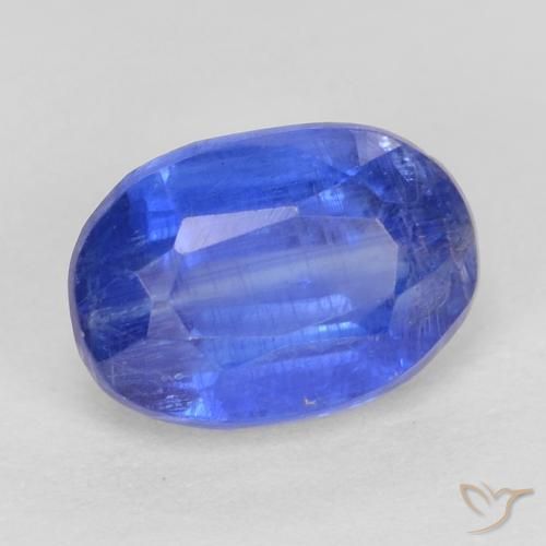 Cianita Azul azur intenso natural de 1.30 ct, Ovalada, SI