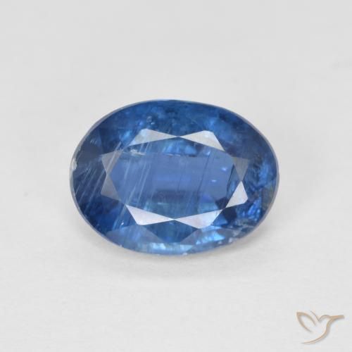 1.38ct Natural Azul marino cianita, Ovalada, SI