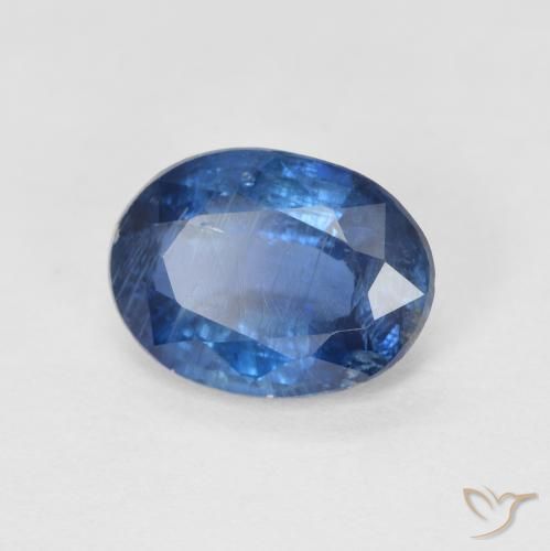 Cianita Azul marino natural de 1.38 ct, Ovalada, SI
