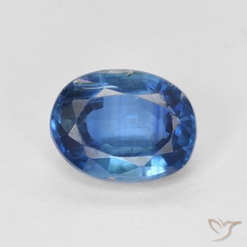 1.71ct Natural Azul marino cianita, Ovalada, SI