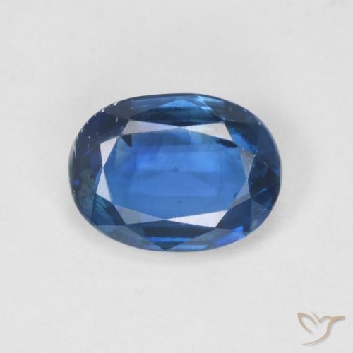 1.50ct Natural Azul marino cianita, Ovalada, SI