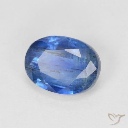 Cianita Azul oscuro natural de 1.87 ct, Ovalada, SI