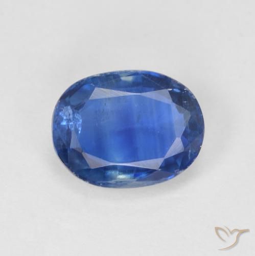 1.72ct Natural Azul oscuro cianita, Ovalada, SI