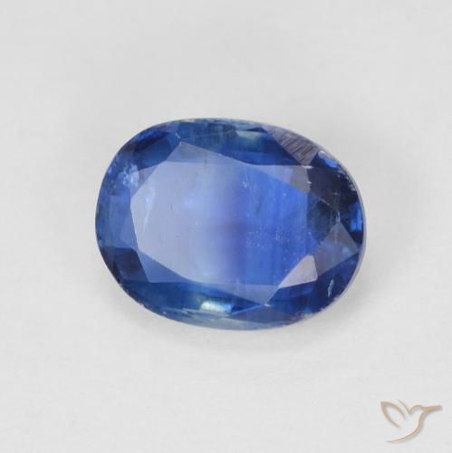 Cianita Azul oscuro natural de 1.72 ct, Ovalada, SI