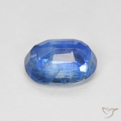 Cianita Azul oscuro natural de 1.72 ct, Ovalada, SI