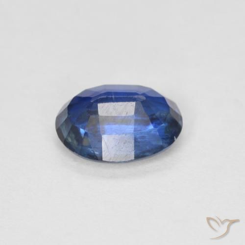 Cianita Azul marino natural de 1.00 ct, Ovalada, SI