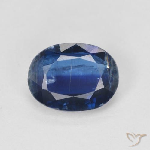 1.62ct Natural Azul crepúsculo cianita, Ovalada, SI