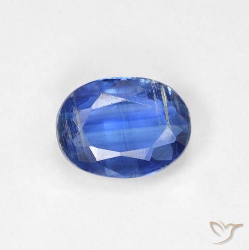 1.65ct Natural Azul claro cianita, Ovalada, SI
