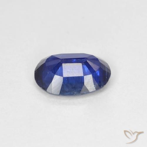 Cianita Azul oscuro natural de 1.36 ct, Ovalada, SI