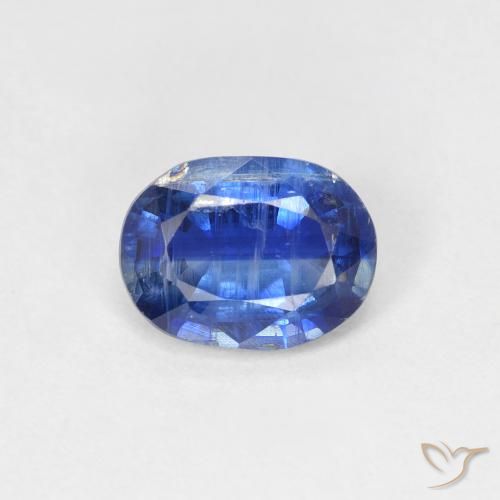 1.57ct Natural Azul marino cianita, Ovalada, SI