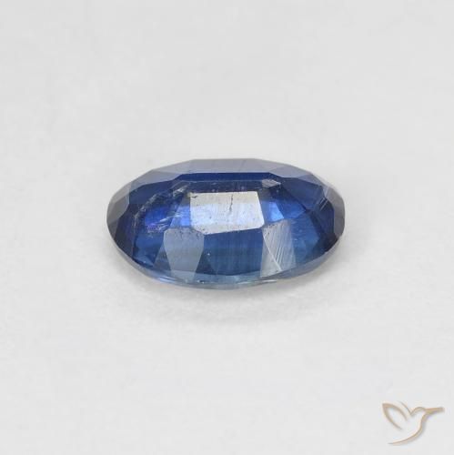 Cianita Azul oscuro natural de 1.35 ct, Ovalada, SI