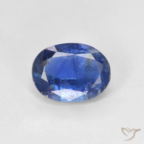 1.68ct Natural Azul oscuro Cianita, Ovalada, SI