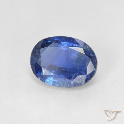 Cianita Azul oscuro natural de 1.68 ct, Ovalada, SI