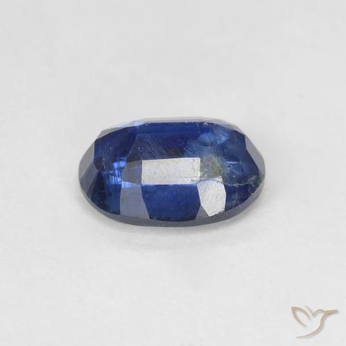 Cianita Azul oscuro natural de 1.68 ct, Ovalada, SI